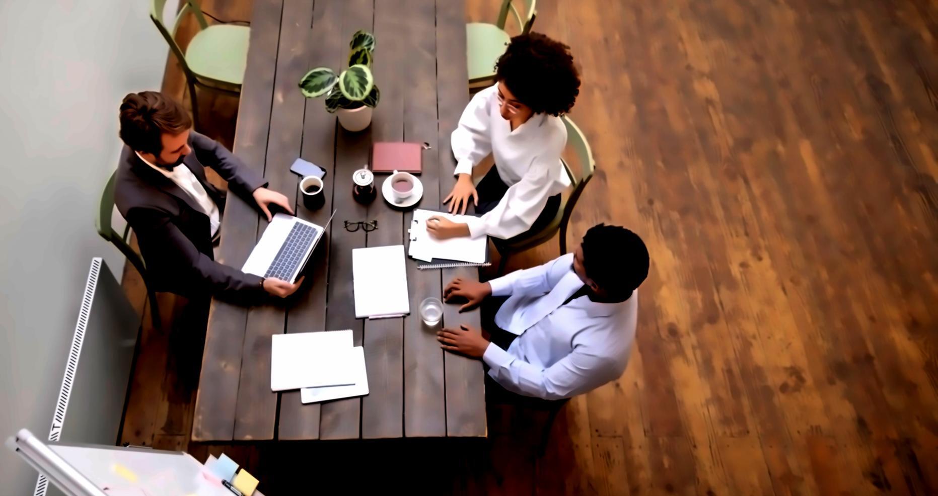 Espace de formation moderne avec analyse financière collaborative